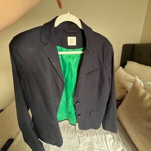 Black Blazer with Green Lining